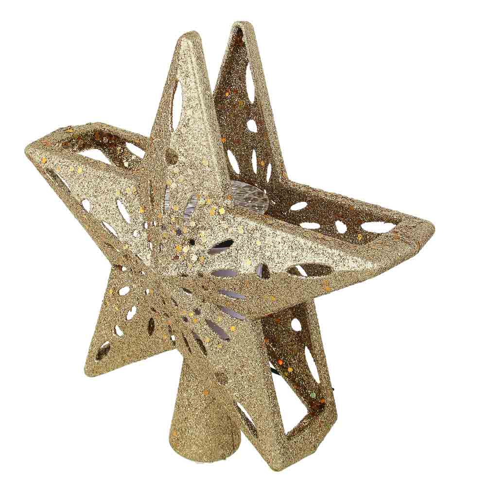 СНОУ БУМ Проектор верхушка на елку, 4LED*белый, 0°-180°, 24,3х6,5х25,5см, ПВХ черный, 220В, 50гц - #3