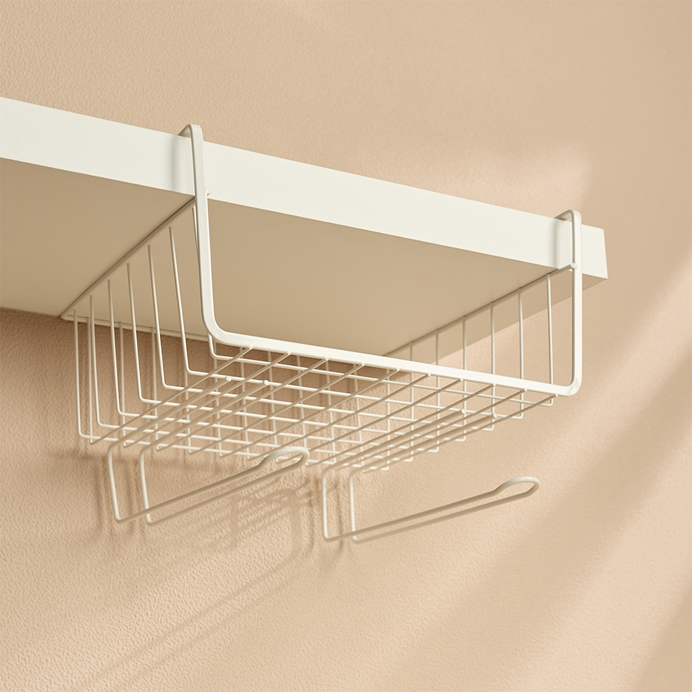 VETTA Корзина подвесная, 28x19х25см, металл, белый цвет - #14