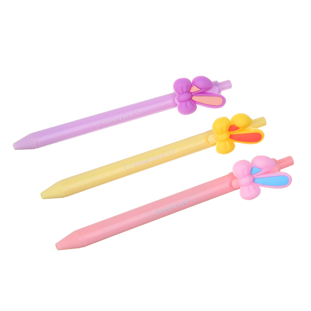 Ручка шариковая автоматическая синяя, с фигуркой, 3 дизайна - #1