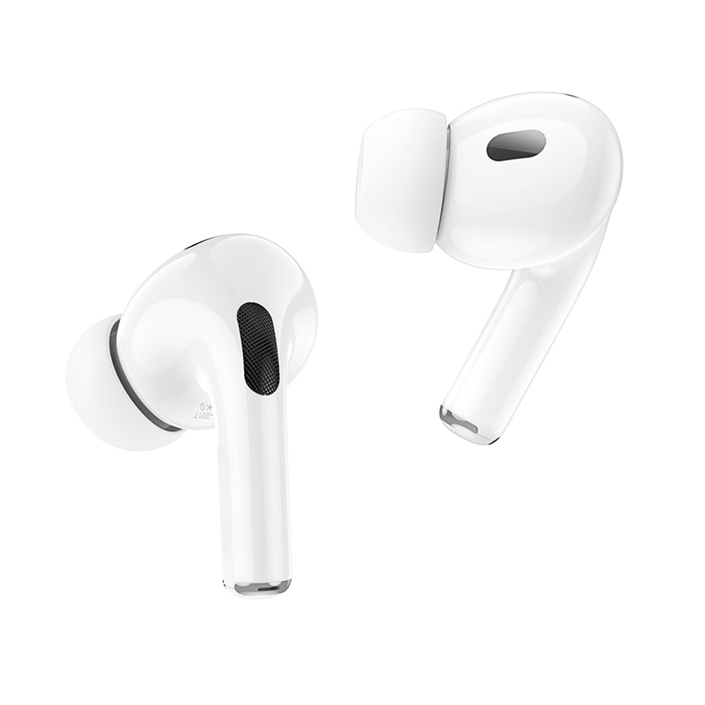 Наушники беспроводные TWS hoco. модель EW72, внутриканальные, дисплей, 350/40мАч, BT5.3, цвет: белый - #8