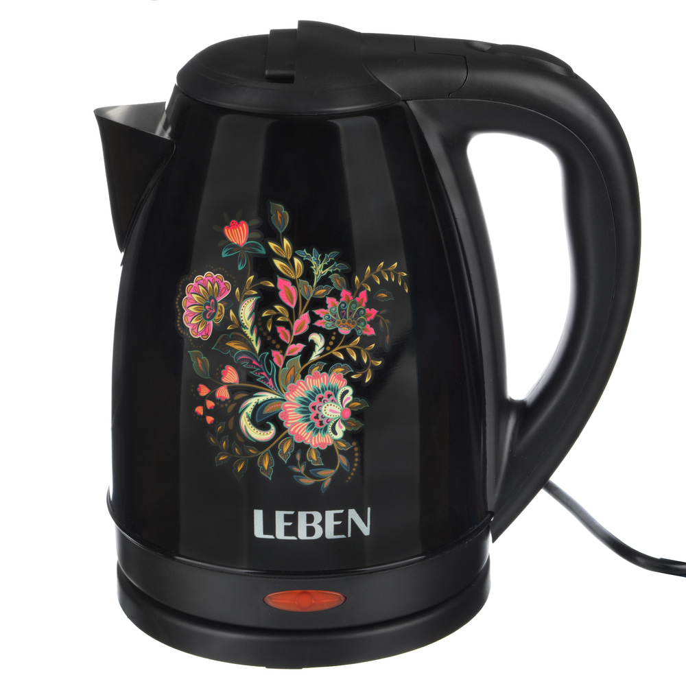 Чайник электрический LEBEN "Цветы", 1,8 л, 1500 Вт - #1