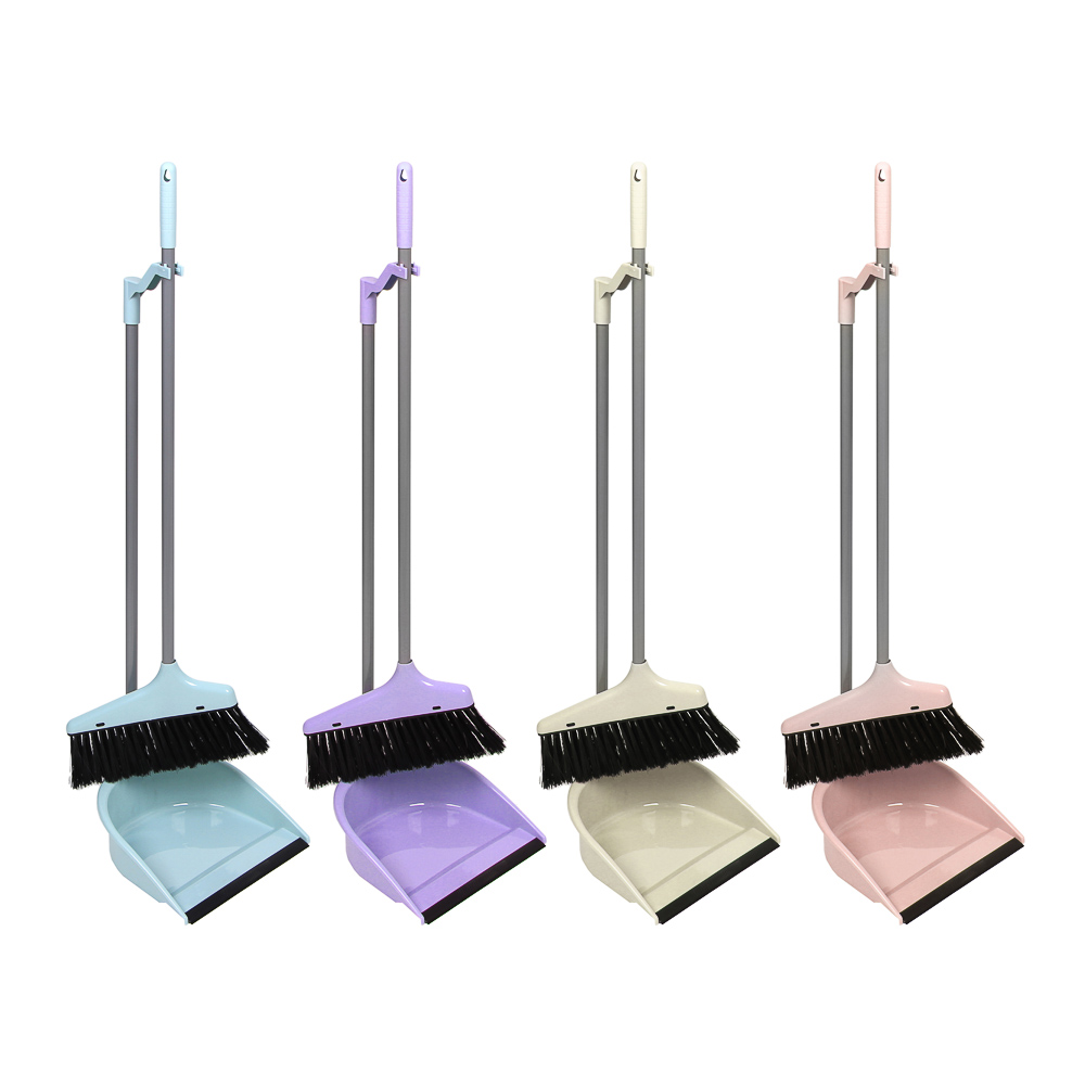 VETTA Набор щетка+совок, пластик, железо, ПВХ, 2 ручки, 80*25см / 79*24см - #1