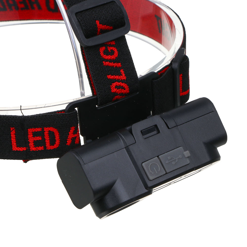 ЕРМАК Фонарь налобный, XPE+COB, 4 режима, зарядка USB, 83х27х25 мм, без АКБ - #7