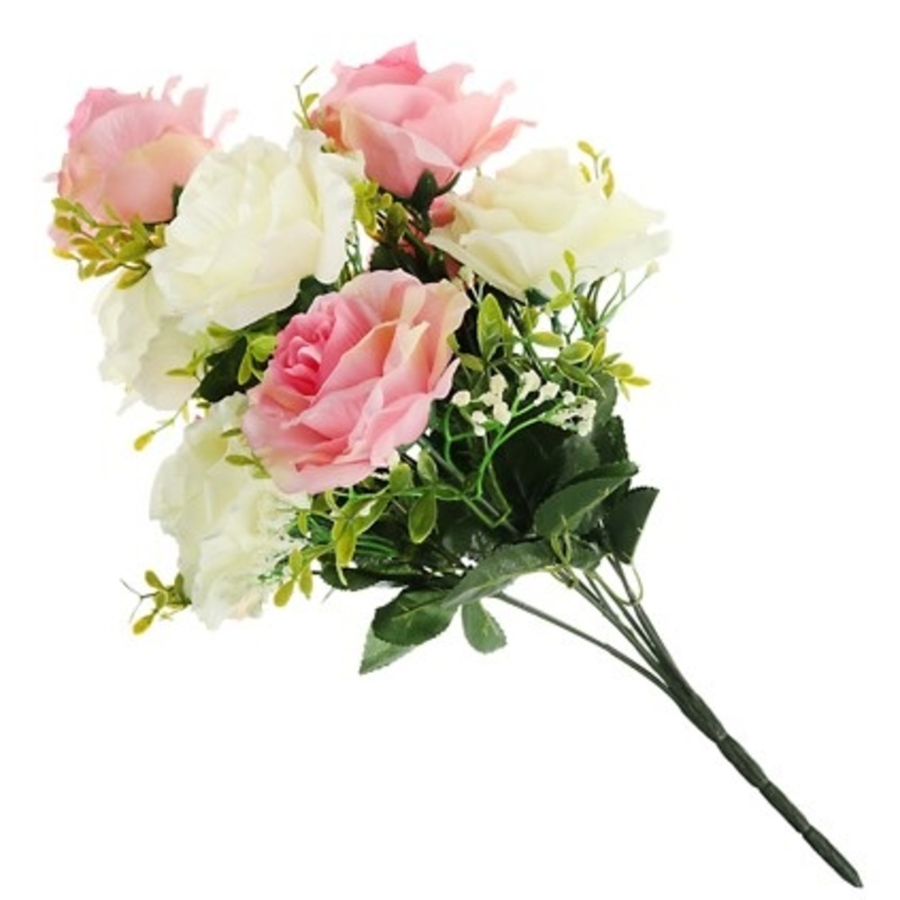 Цветок искусственный Ladecor "Букет роз", 43 см - #1