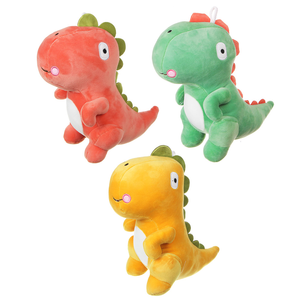 МЕШОК ПОДАРКОВ Игрушка мягкая в виде динозавра, 25-30см, полиэстер, 3 цвета - #2
