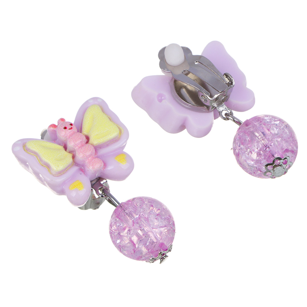 Набор детской бижутерии BY Русские супергерои: браслет, кольцо, крабики 2шт, клипсы, 3 дизайна - #4