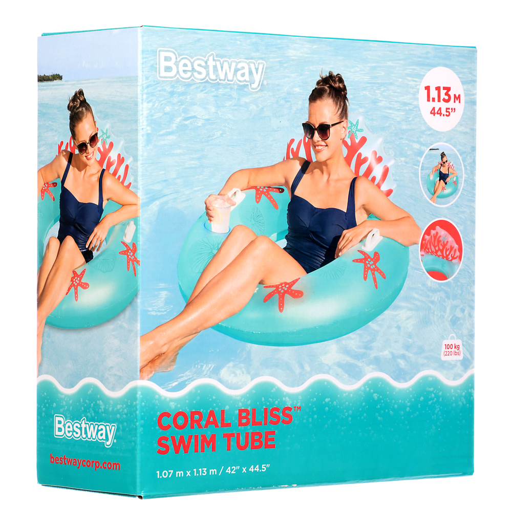 BESTWAY Плавательный круг CORAL BLISS, 107x113см, 43730 - #3