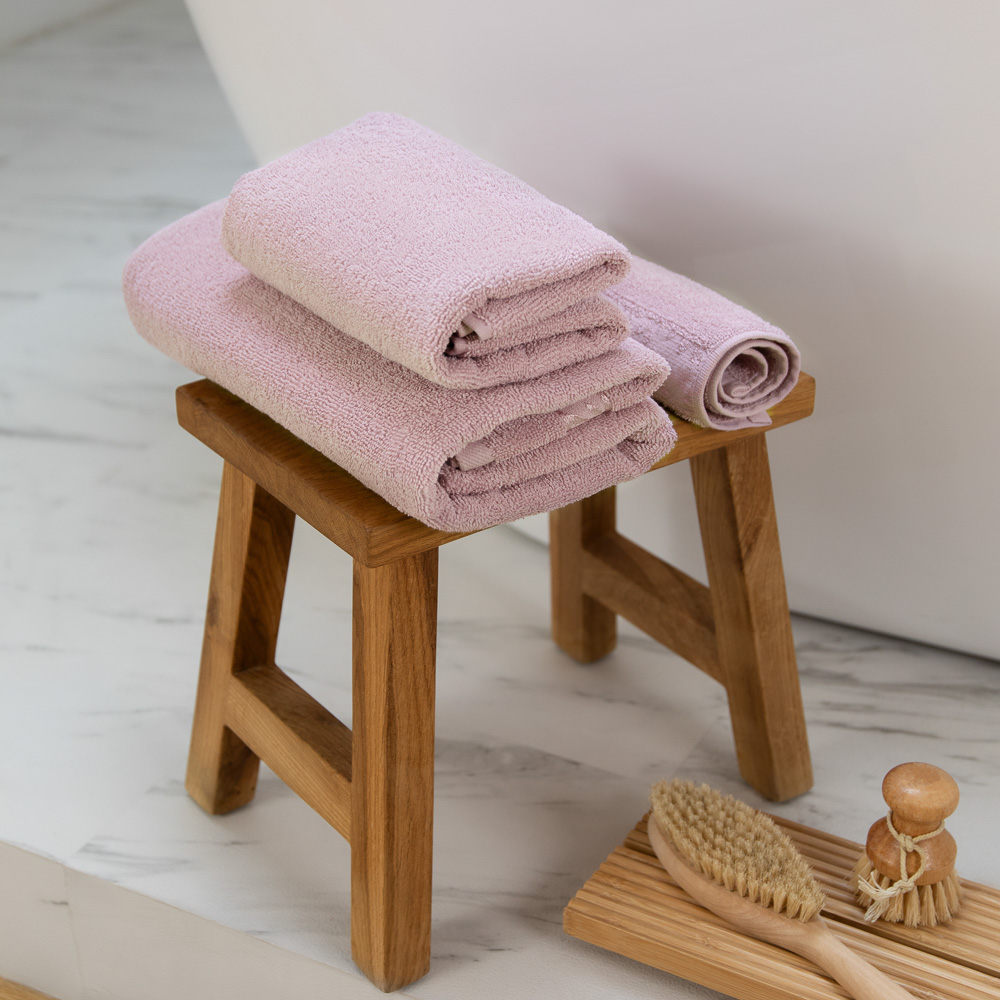 PROVANCE Шарли Комплект полотенец махровых, 100% хлопок, 30х50, 50х90, 70х130, 430г/м, розовый - #4