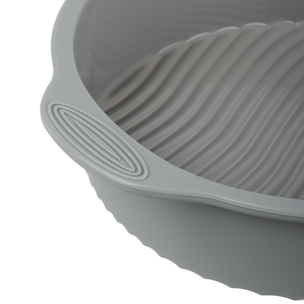 SATOSHI Форма для выпечки с ручками, круглая, 28х5,5см, силикон - #3