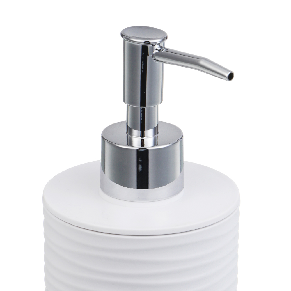 Диспенсер для жидкого мыла тм VETTA Тренто, 250мл, пластик, PP+ABS, белый, 7,5х7,5х16,5см - #2