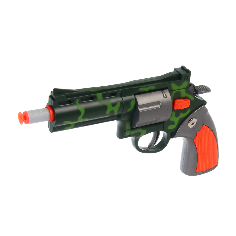 ИГРОЛЕНД Револьвер с мягкими пулями 8 шт, металл, ABS, 27,5x4,8x18,5см, 4 дизайна - #4