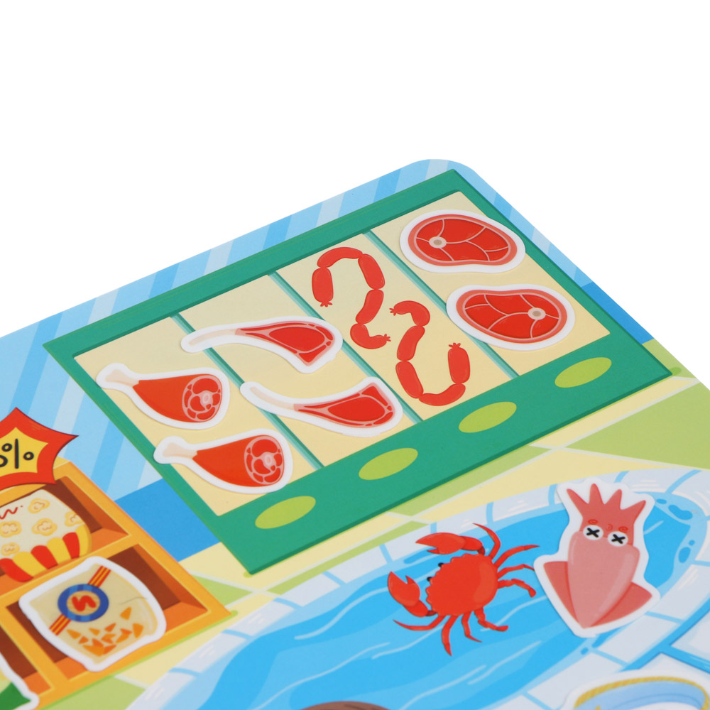 Набор многоразовых наклеек бумага, картон, 22,5х30х0,4см, 5 дизайнов - #12