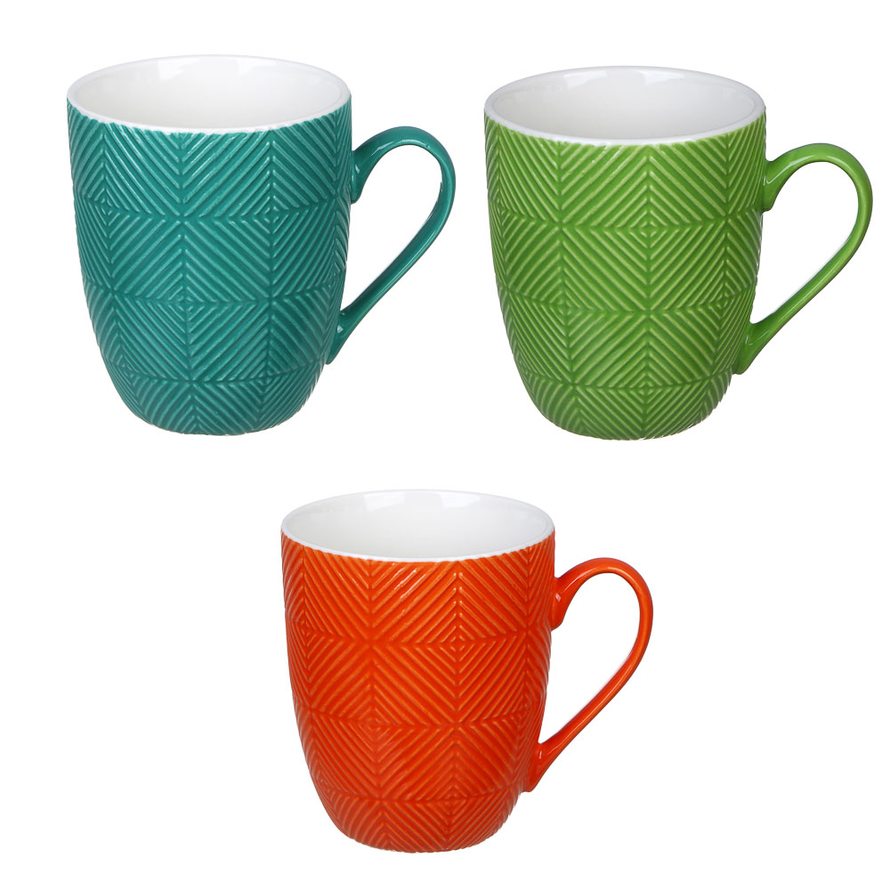 MILLIMI Кружка Квадрат, 380 мл, фарфор, 3 цвета - #1