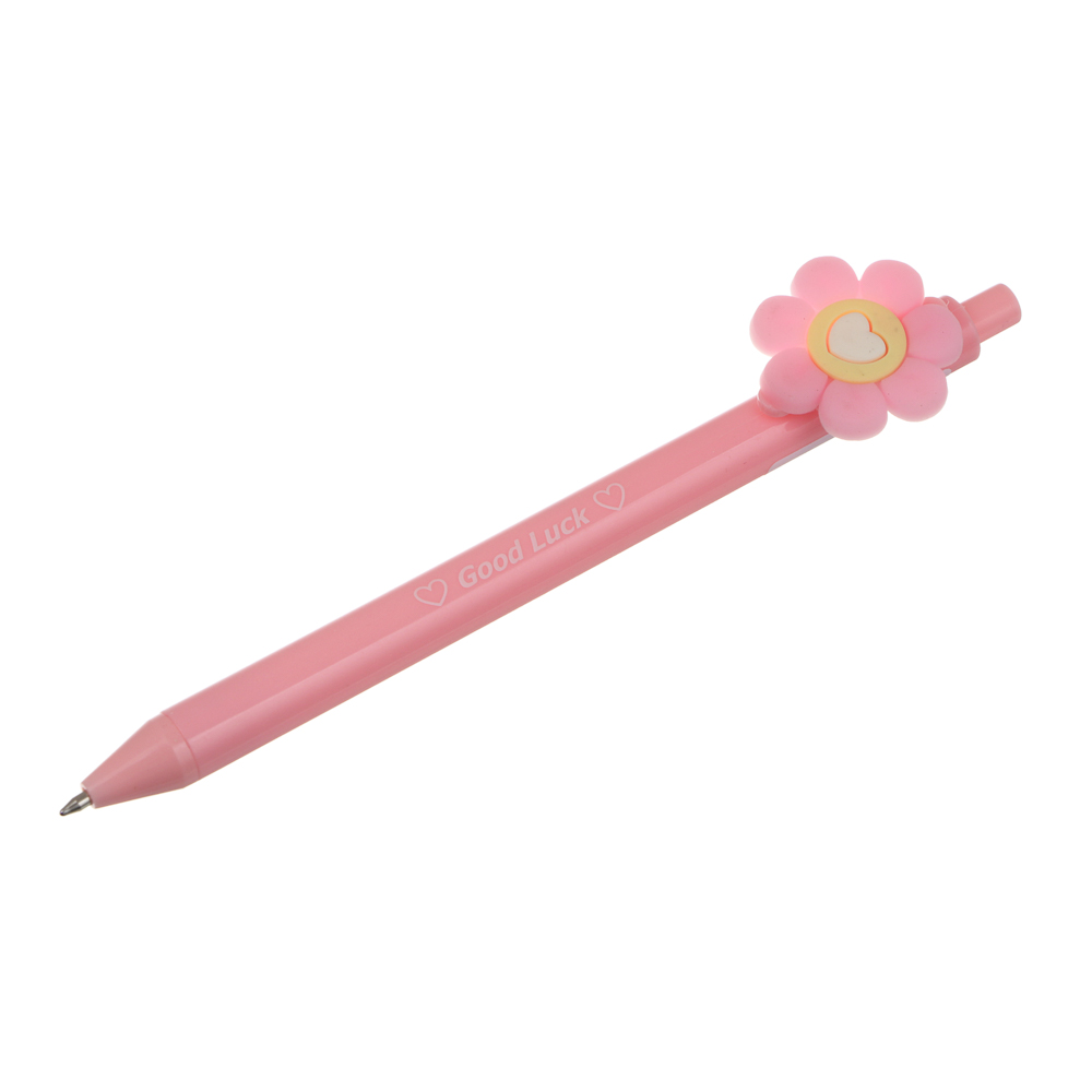 Ручка шариковая автоматическая синяя 0,7мм, "Цветочное настроение", 4 вида - #2