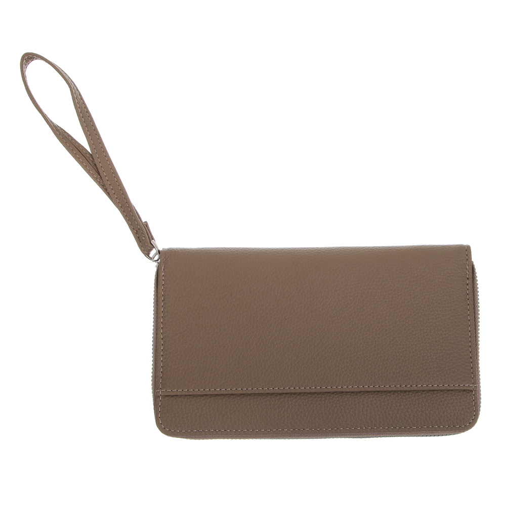 Портмоне-органайзер 20 отделений на молнии тм ЮL Diplomat, ПУ, металл,  19х11х2,5см, 3 цвета - #4