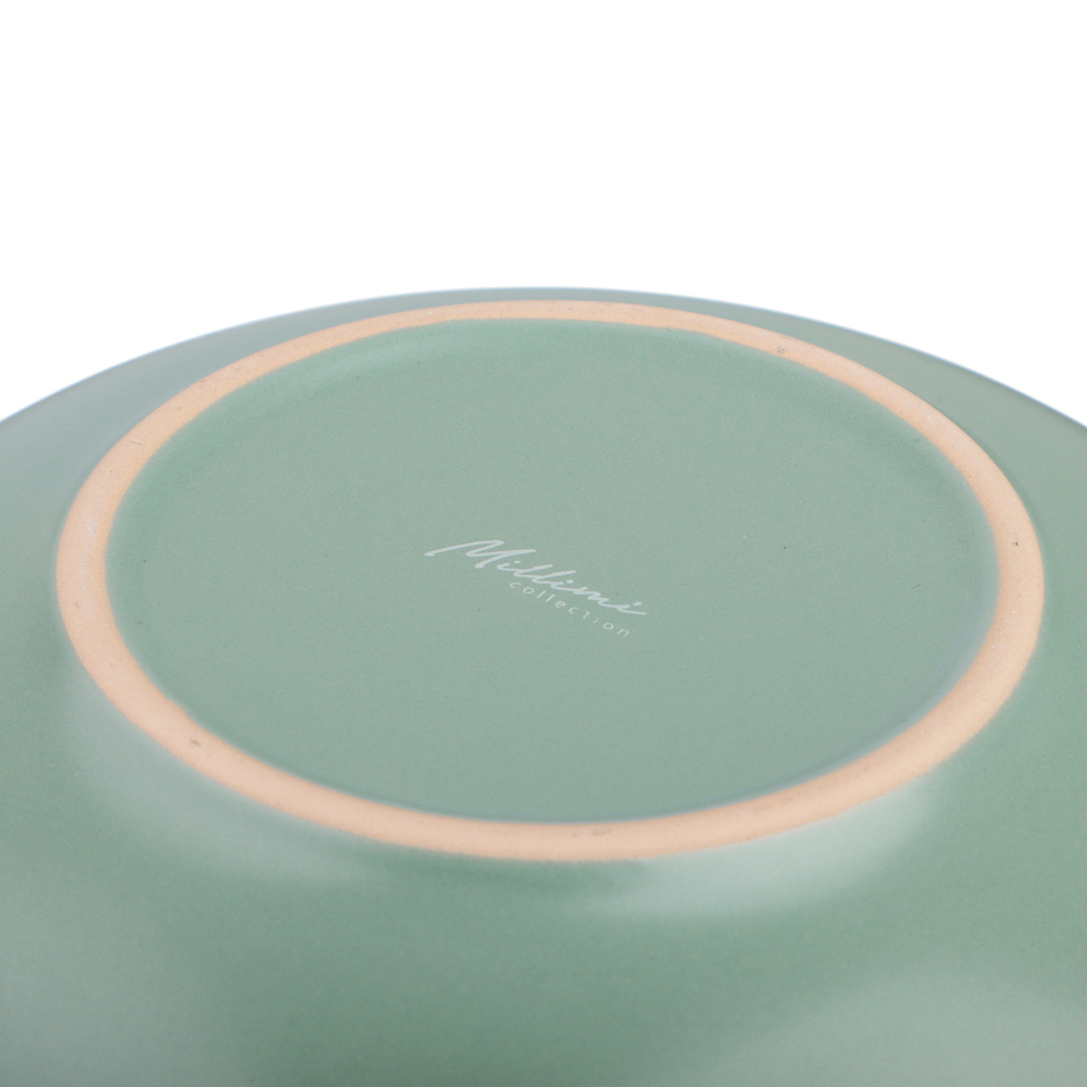 MILLIMI Салатник 880мл, 20х5.4см, керамика, оливковый - #6