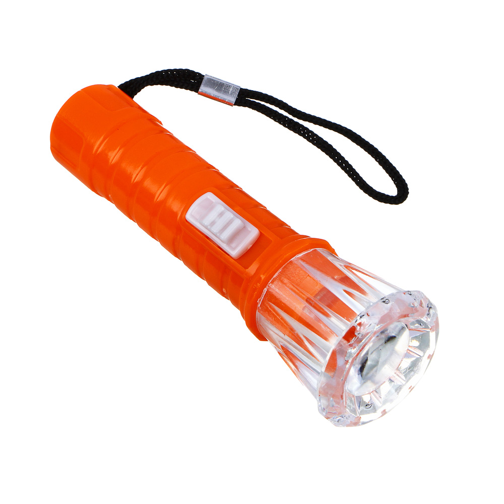 ЕРМАК Фонарик мини 1 LED, 3хLR41, пластик, 10х3 см зеленый (198-044)