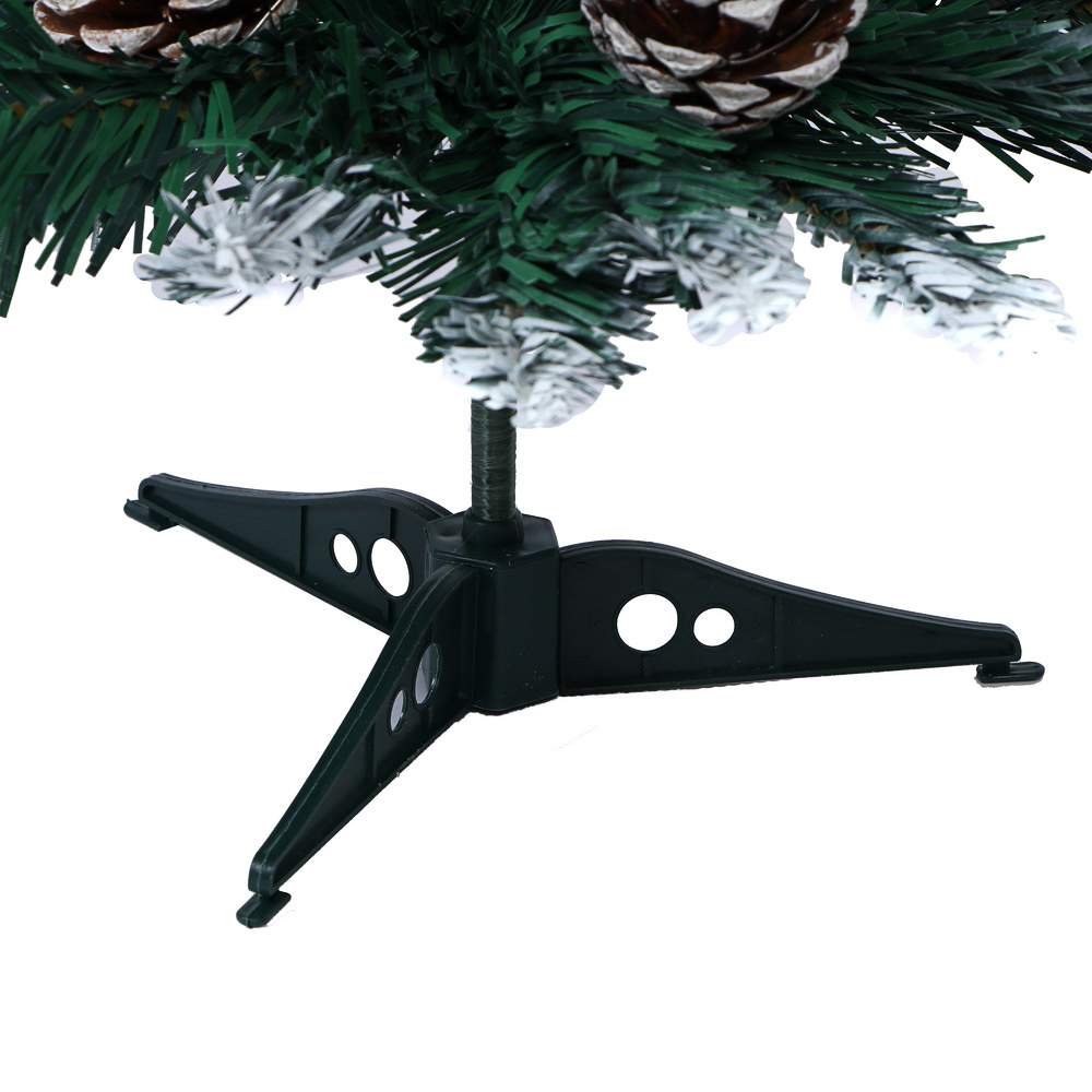 Ель искусственная с заснеженными кончиками и шишками 60см, 71 ветка, ПВХ, 26-24 - #3