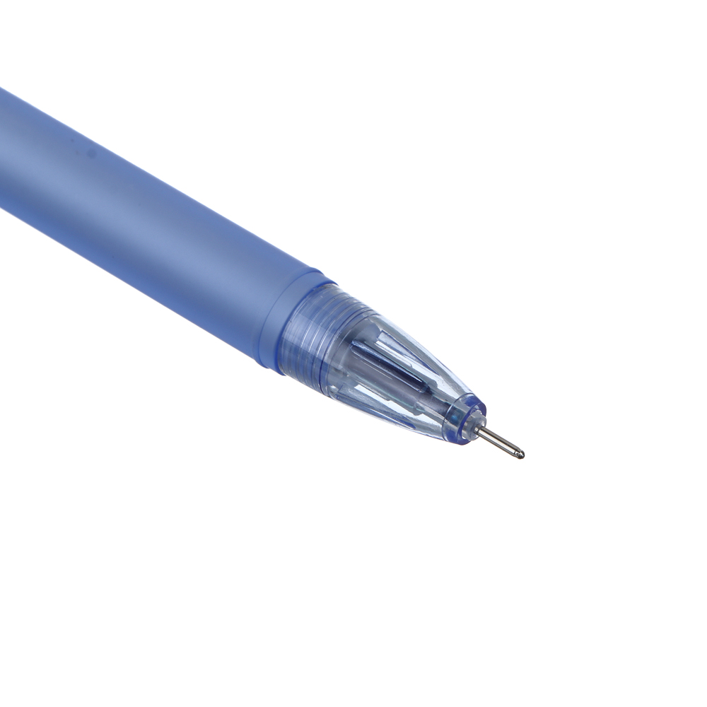 Ручка гелевая синяя, наконечник в форме мишки и зайчика, пластик, акрил, 20 см, 6 цветов корпуса - #4