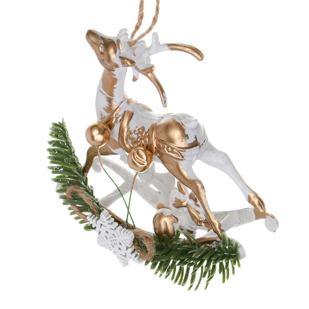 СНОУ БУМ Олень, 9,5х10 см, пластик, 26-628 - #3