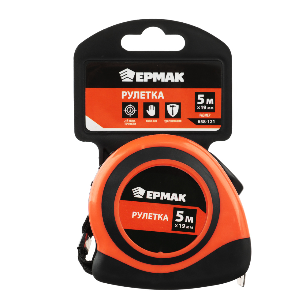 ЕРМАК Рулетка "Автостоп", двукомп. корпус, 5мх19мм - #5