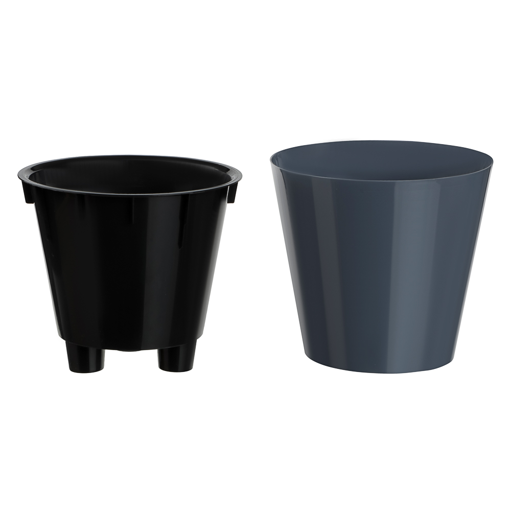 Горшок для цветов "Rosemary" D200мм, 4л с дренажной вставкой, микс цветов - #7