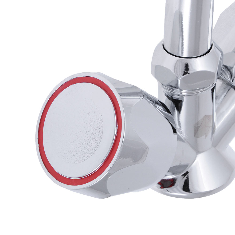 Смеситель для кухни, керамические кран-буксы 3/8\", хром, без подводки ...