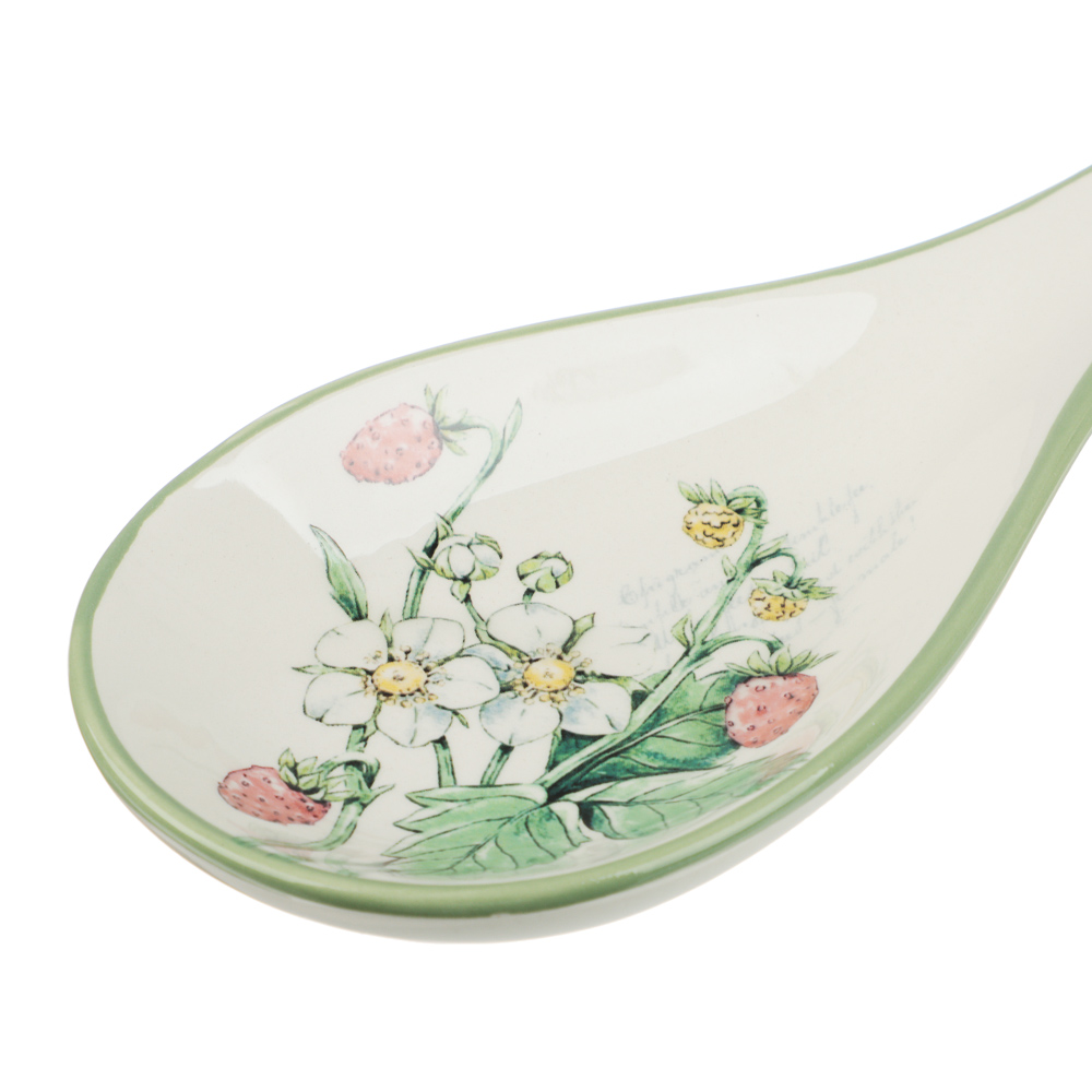 MILLIMI Земляника Подставка под ложку, 24х9х2,5см, керамика - #5