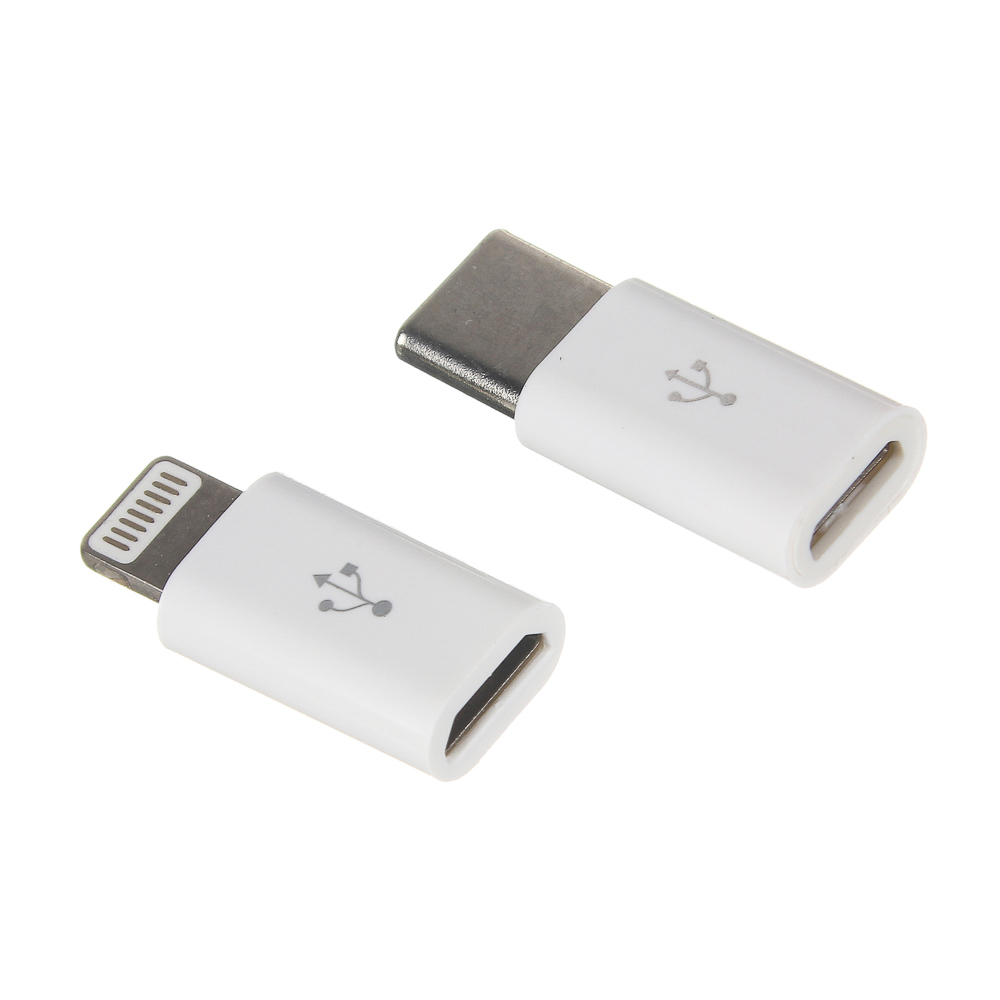 Адаптер-переходник Forza Micro USB – Type-C, Micro USB – iP - #1