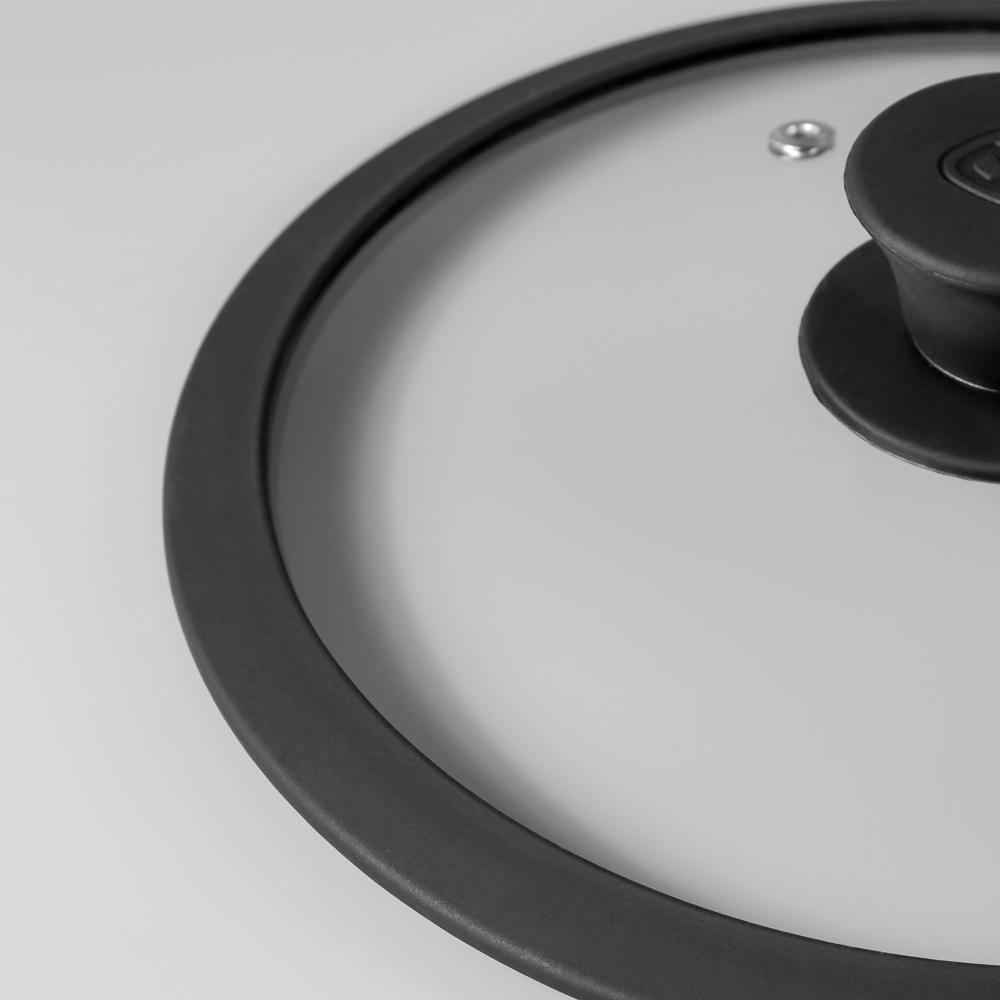 SATOSHI Крышка стекло/силикон с ручкой, 22см - #7