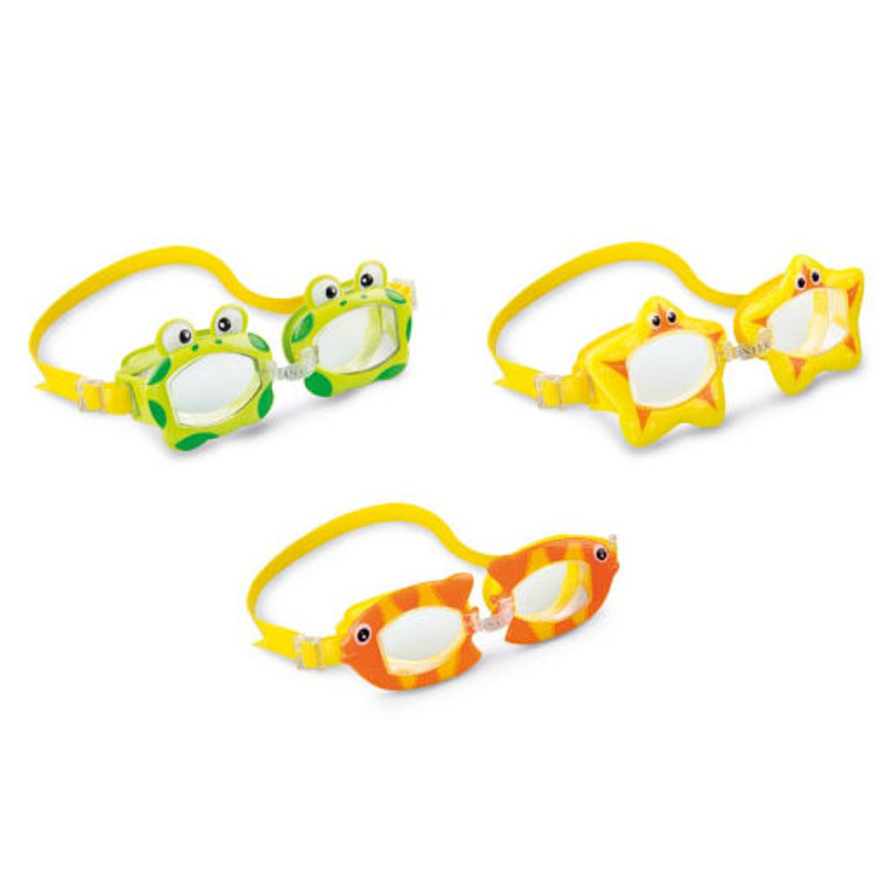 INTEX Очки для плавания FUN, возраст 3-8 лет, 3 дизайна, 55610 - #1