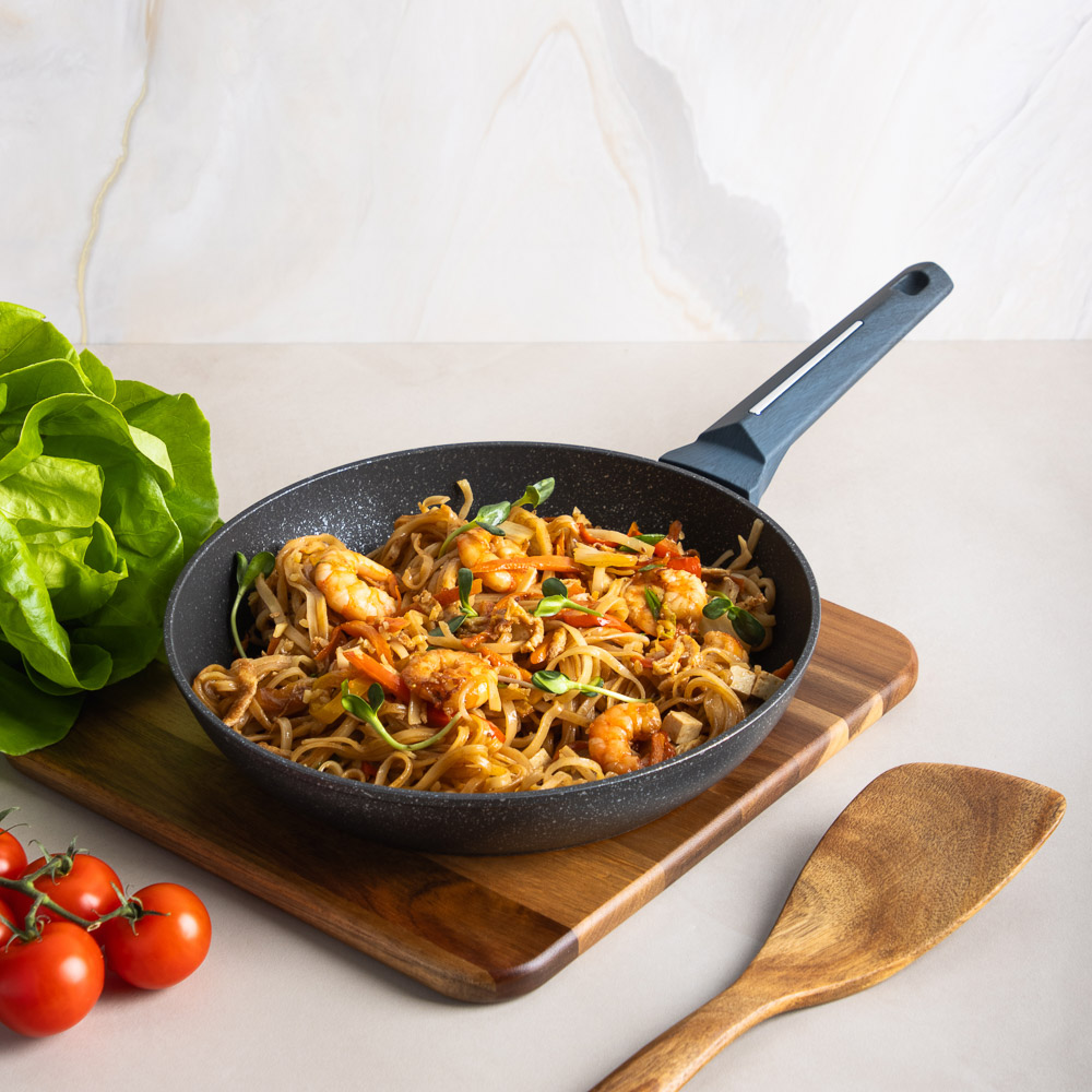 SATOSHI Гардан Сковорода литая d26см, антипригарное покрытие мрамор, индукция - #10