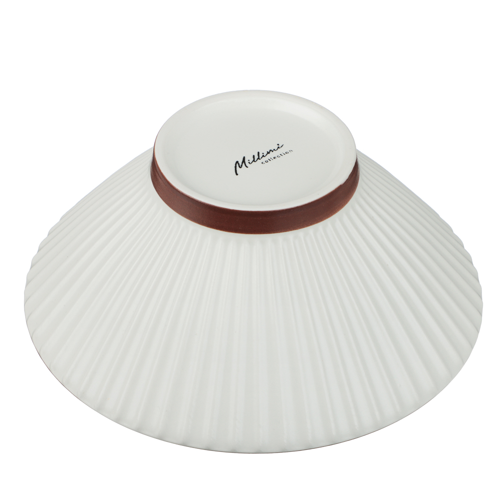 Салатник Лусия тм MILLIMI, 17,5см, фарфор, кремовый - #5