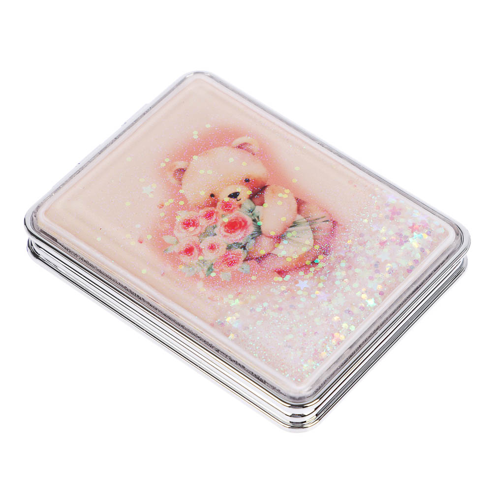 ЮНИLOOK Зеркало карманное, пластик, стекло, 8х5,8см, 6-12 дизайнов - #11