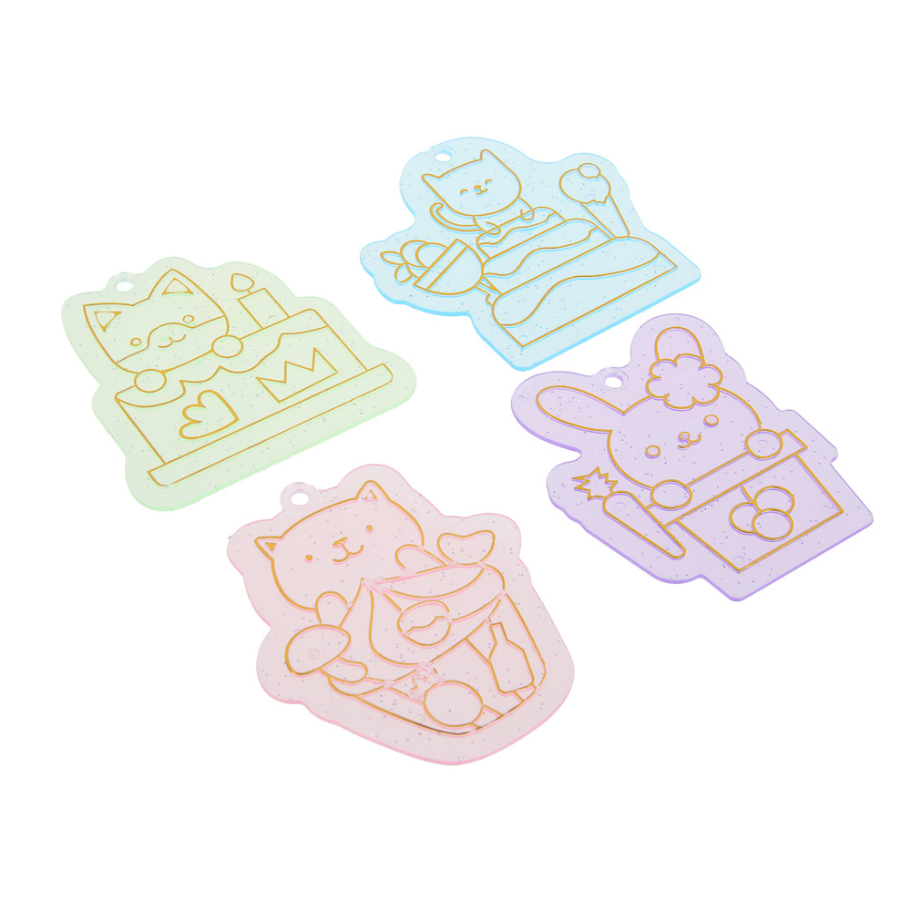 ХОББИХИТ Набор для творчества "Раскрась брелок" с браслетом, 21х15х3,85см, 3 дизайна - #3