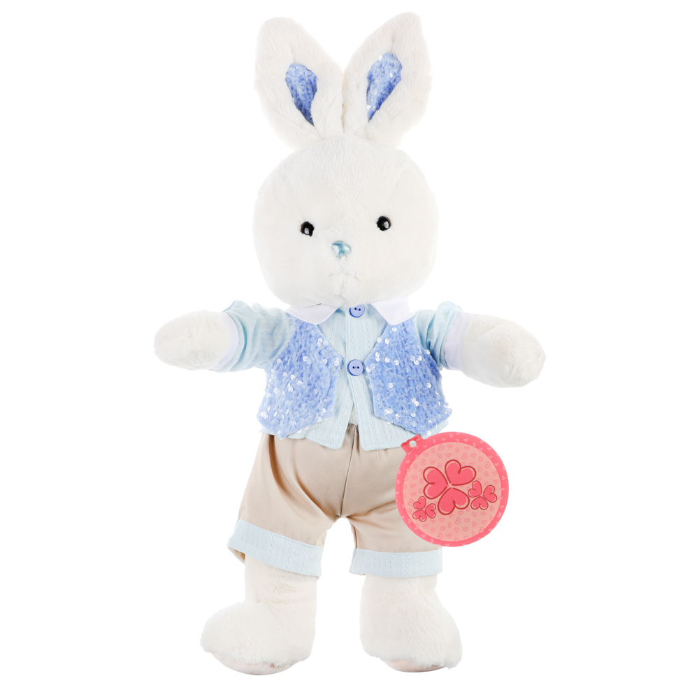 Сувенир интерьерный в виде зайца, 65 см, полиэстер, мальчик в костюме - #3