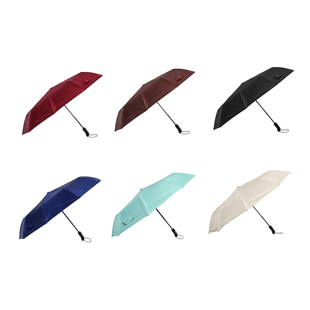 Зонт универсальный автомат, диаметр 102 см, 10 спиц, металл, полиэстер, UF, 6 цветов - #1