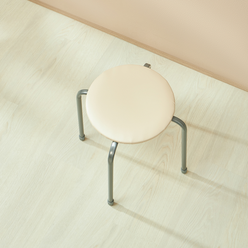 НИКА Табурет круг, металл, МДФ, мягкое сиденье, h47см, d29см, ТБ3 - #8