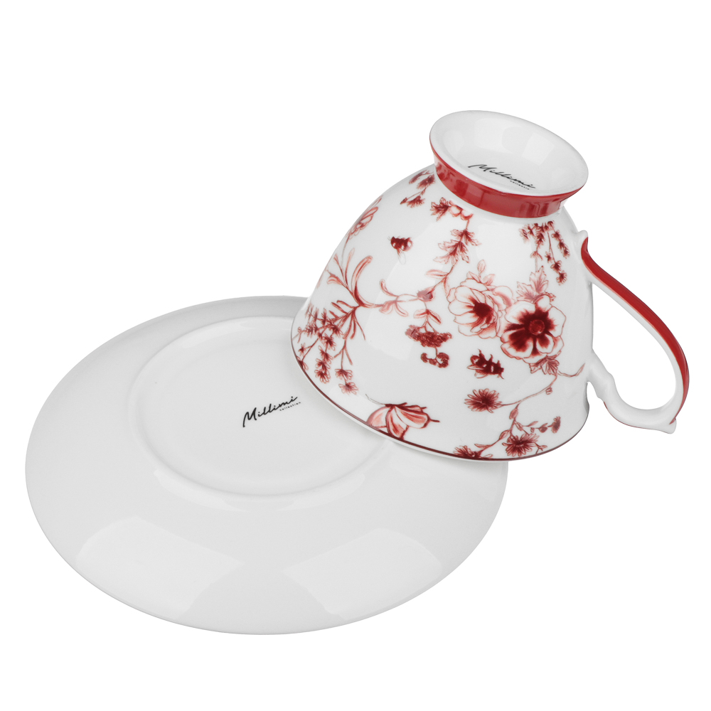Набор чайный 4 пр., 220мл, MILLIMI, Дуэт, фарфор - #6