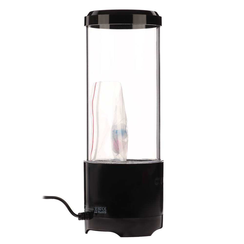 Светильник-ночник BY Медузы, 0.6W, USB, D10x28 см, 8 режимов, пластик, черный - #4