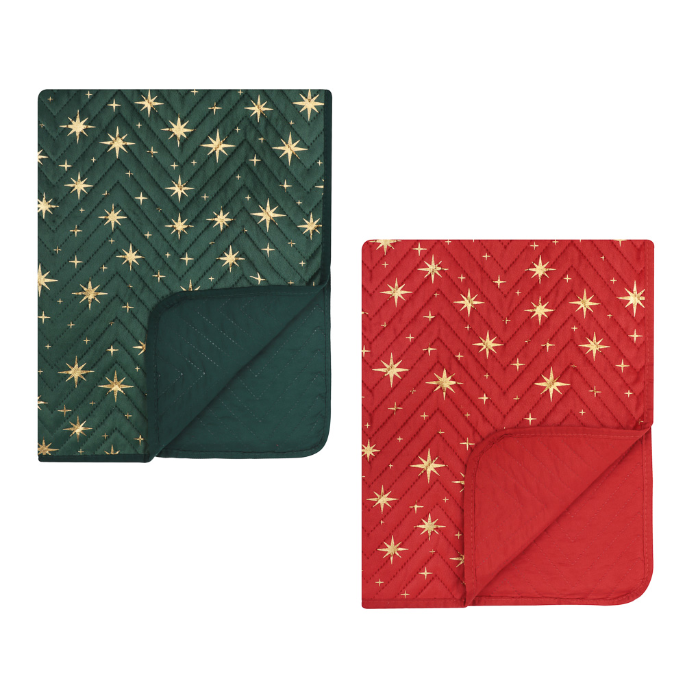 PROVANCE Щелкунчик Покрывало велюр, звезды, 200х220см, 100% полиэстер, 2 дизайна - #2