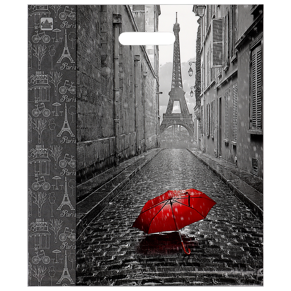 Пакет Мой Париж-пакет вырубной, XL 45х38см, 60 мкм, ламинат - #1