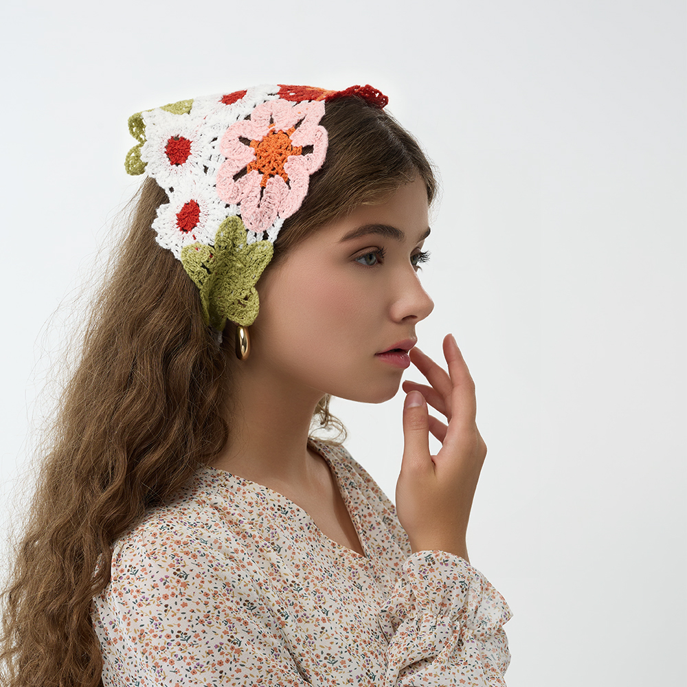 GALANTE Косынка вязаная женская, р-р 50x35см, 100% полиэстер, 6 дизайнов - #8