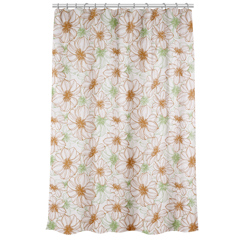 VETTA Шторка для ванной, ПЕВА, 30 г/м2, 180x180 см, Цветы, 603 - #1