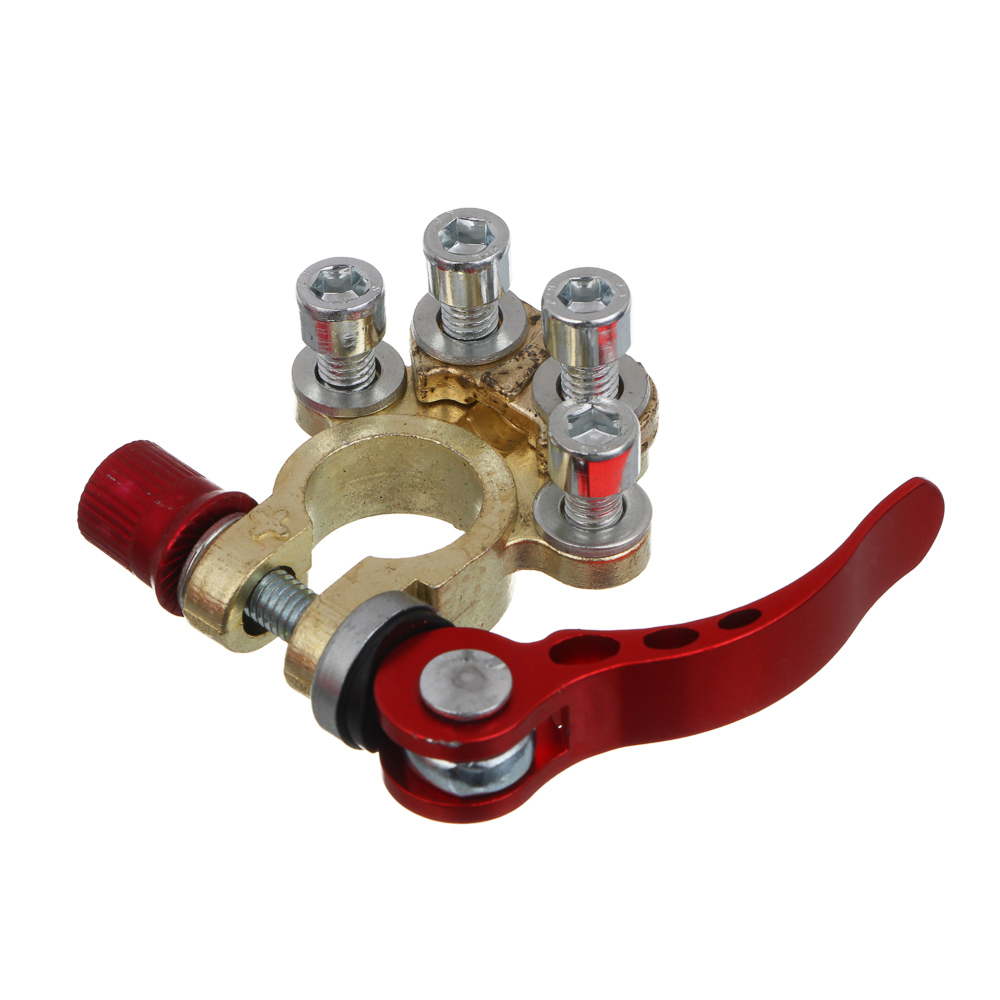 ЕРМАК Клеммы для аккумуляторов быстросъемные, евротип, цинк, шестигранник и 2 прокладки в комплекте - #1