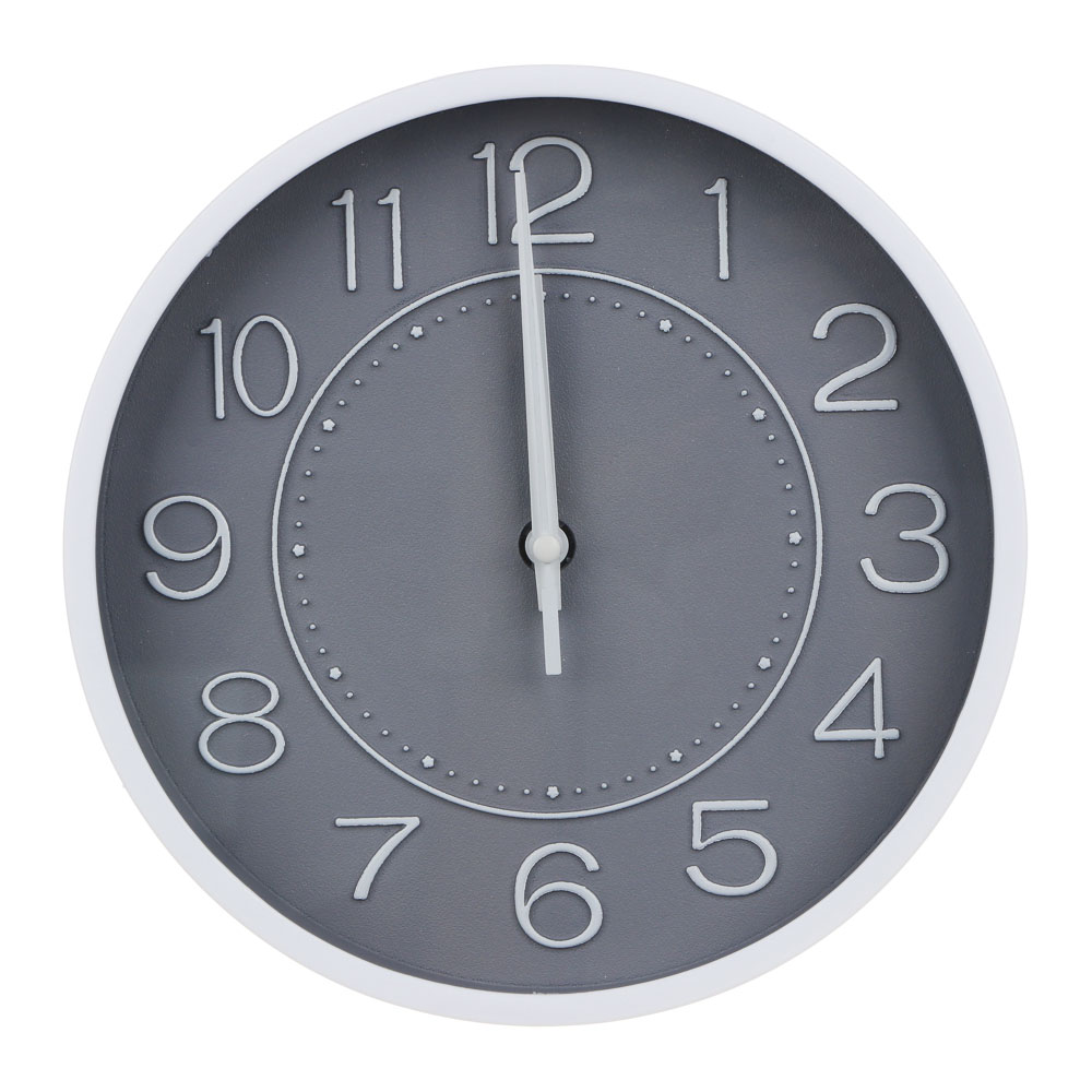 LADECOR CHRONO Часы настенные круглые, пластик, d20 см, 1xAA, арт.06-4 - #1