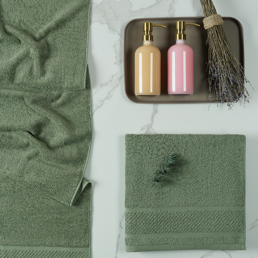 PROVANCE Виана Полотенце махровое, 100% хлопок, 70х130см, зеленый - #7