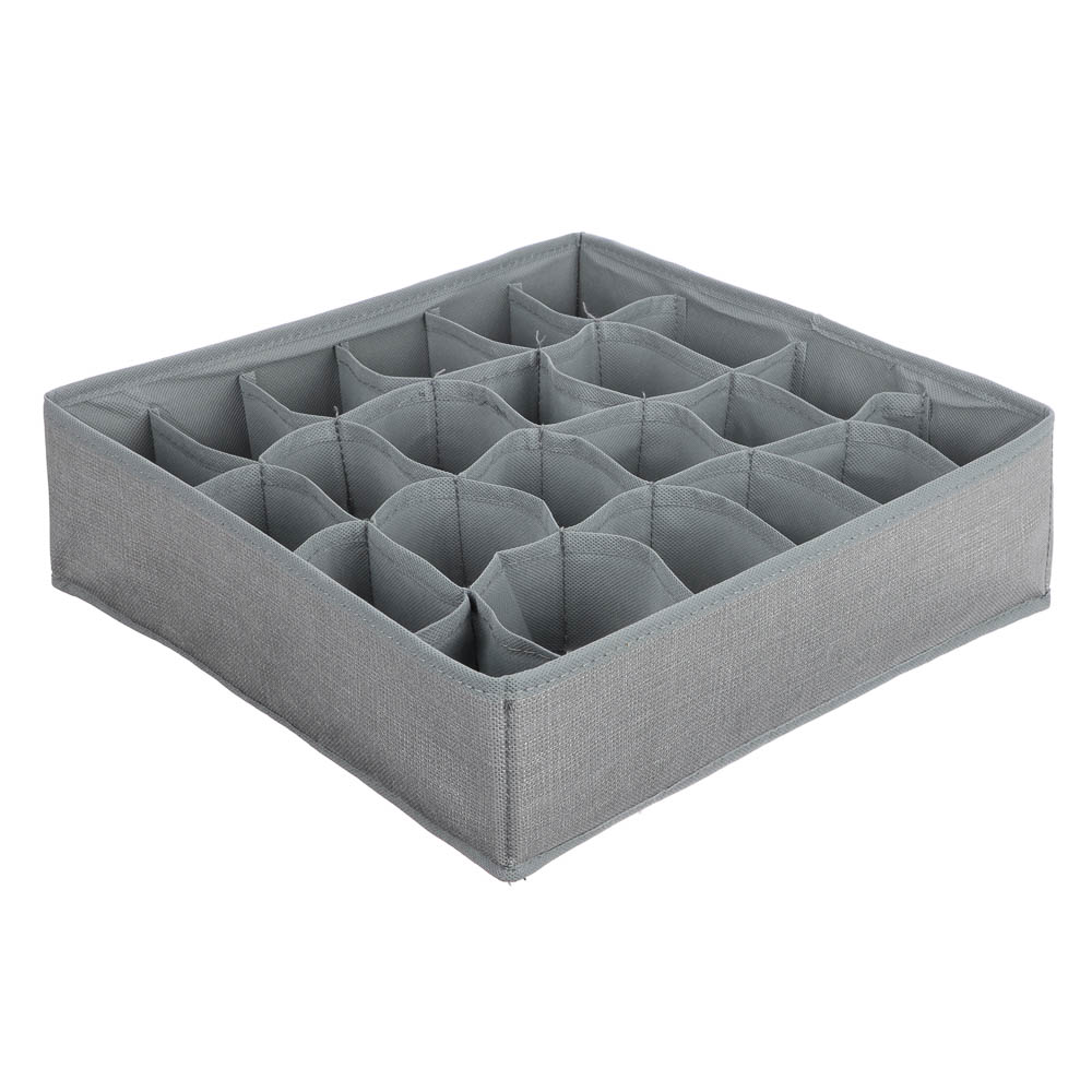 Органайзер для хранения тм VETTA Джойс, 24 отдела, полипропилен, картон, 32x32x10см - #1