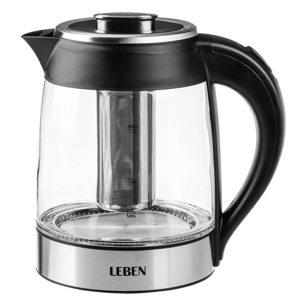 Чайник электрический LEBEN c заварочным фильтром, 1,8 л, 1850 Вт - #5
