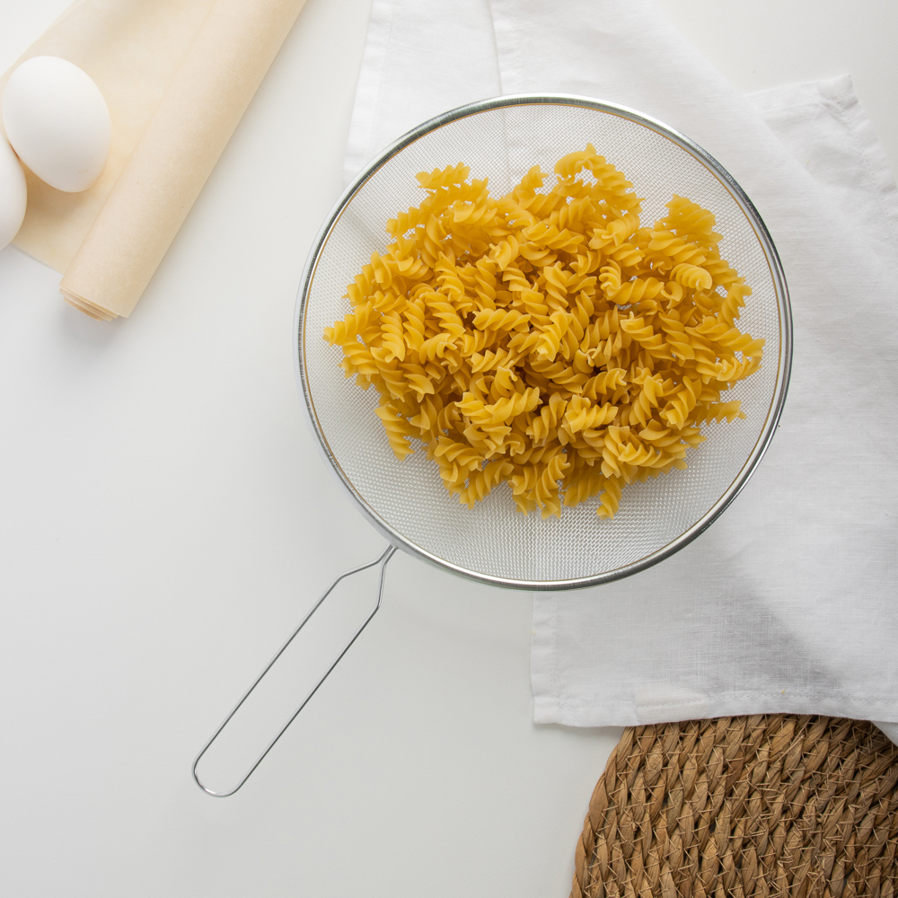 Сито с ободом и ручкой 21см, металл - #7